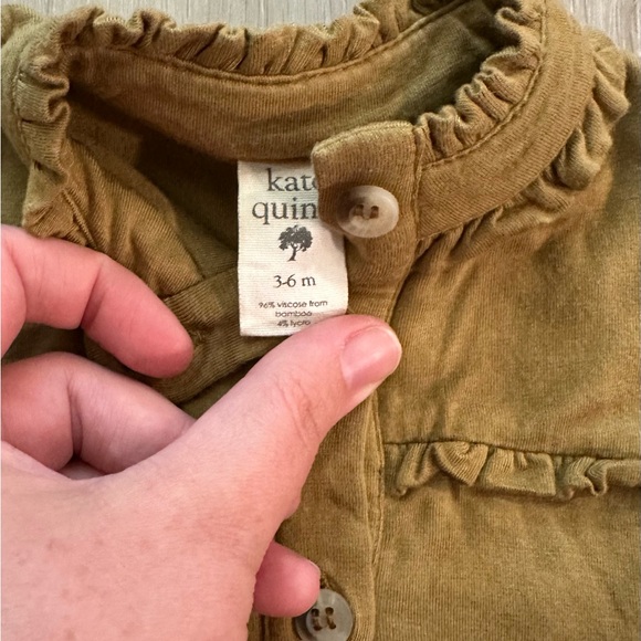 Kate Quinn Ruffled Dress In Color Fennel - Picture 2 of 4